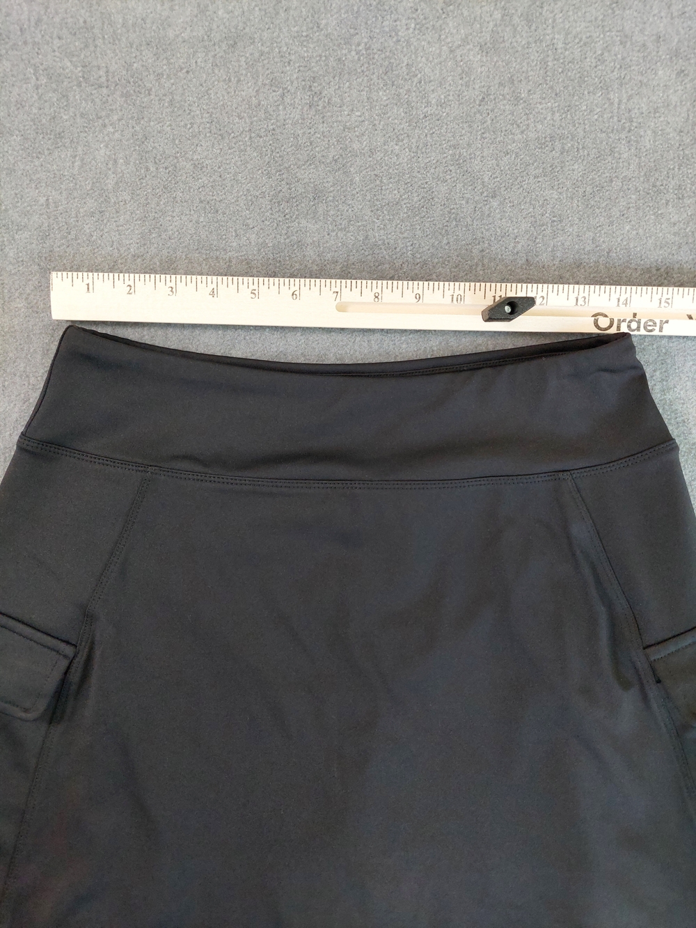 Reel Legends Black Cargo Performance Skort Petite Medium PM Active Utility - Picture 3 of 8